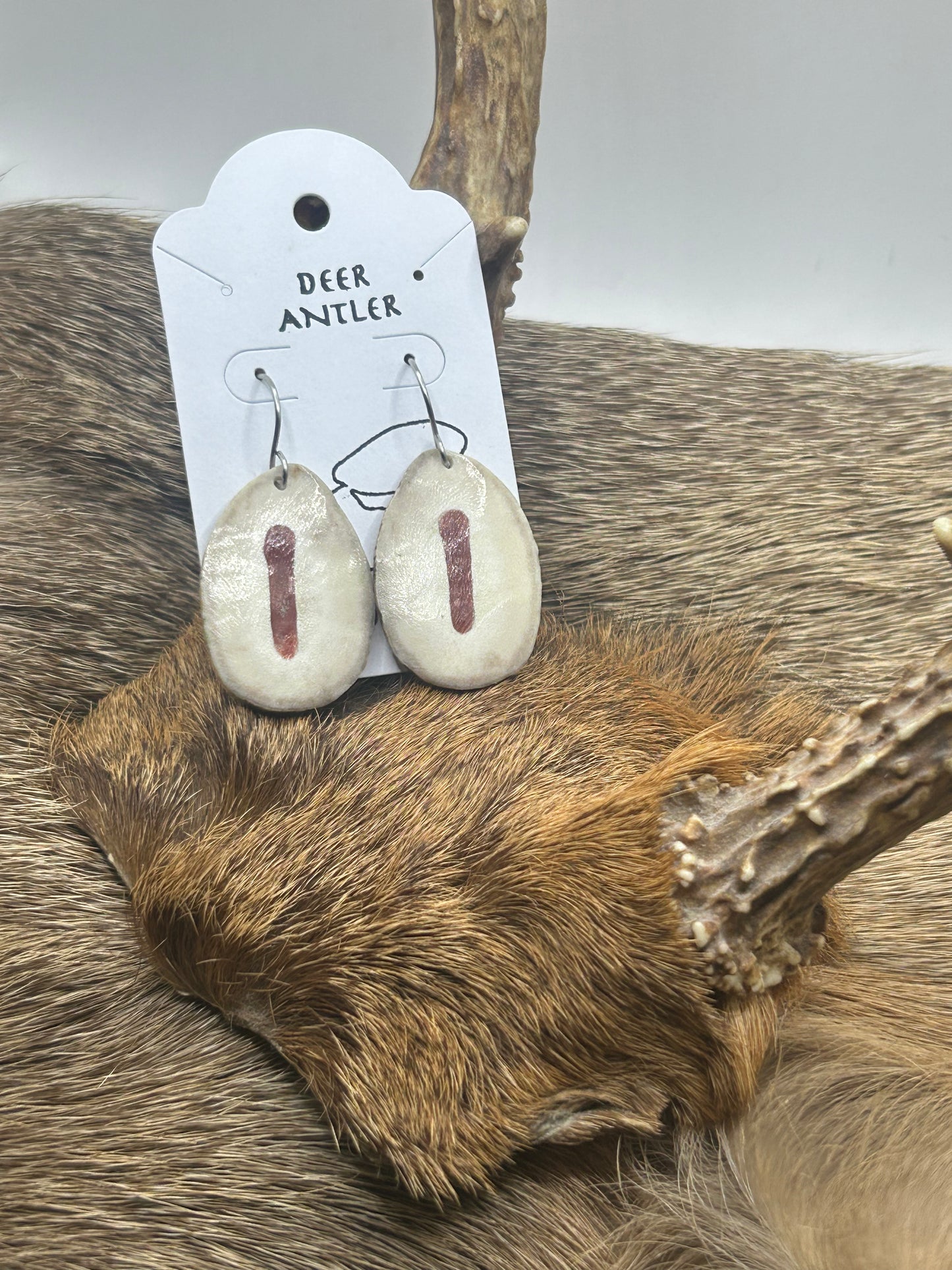 Pipestone inlay Deer antler