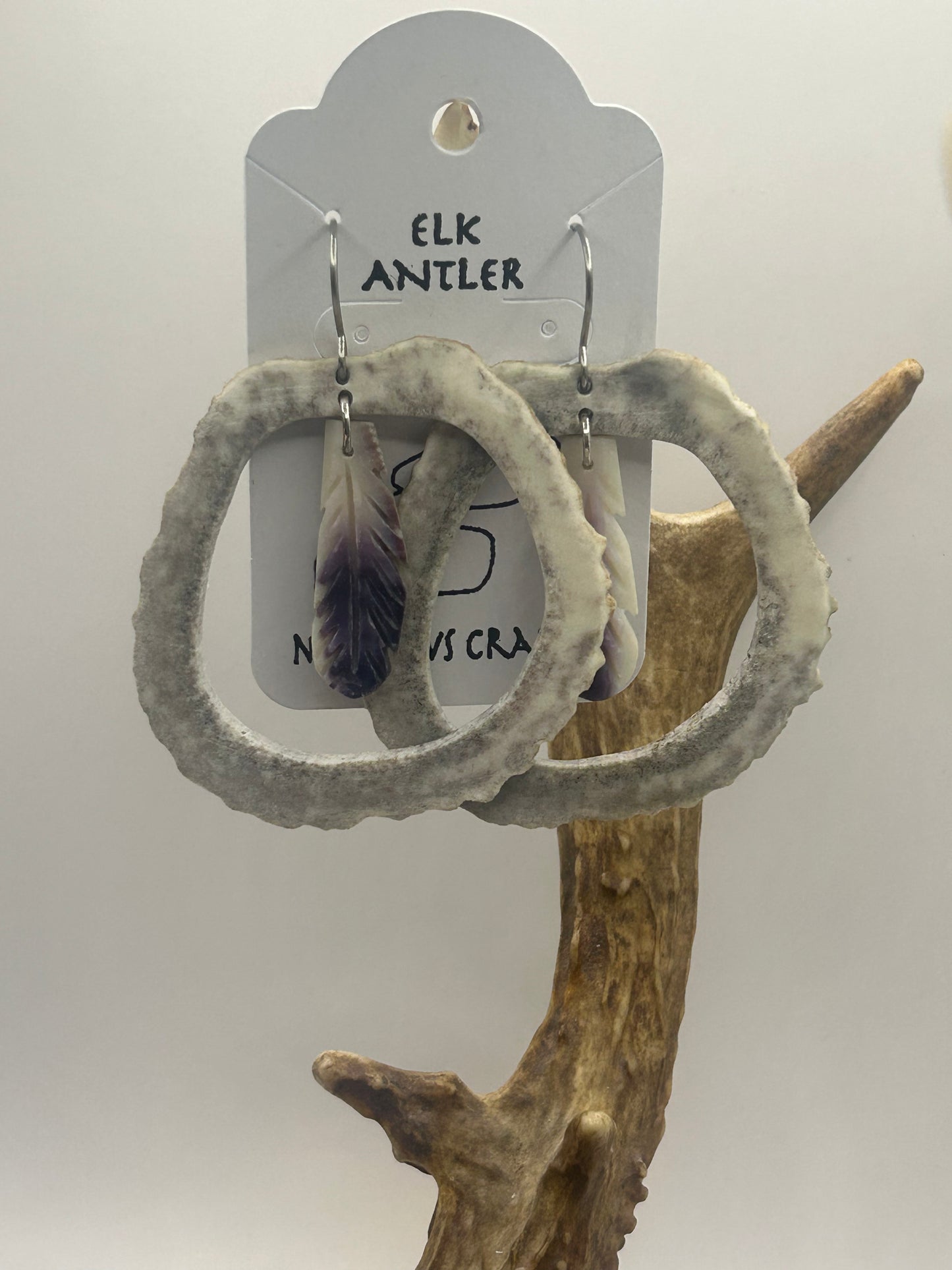 Elk Hoop and Wampum Feather