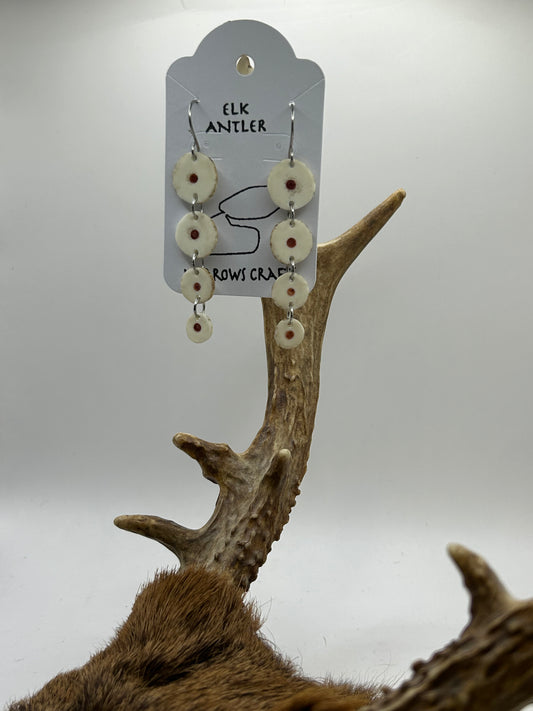 Elk antler Pipestone inlay
