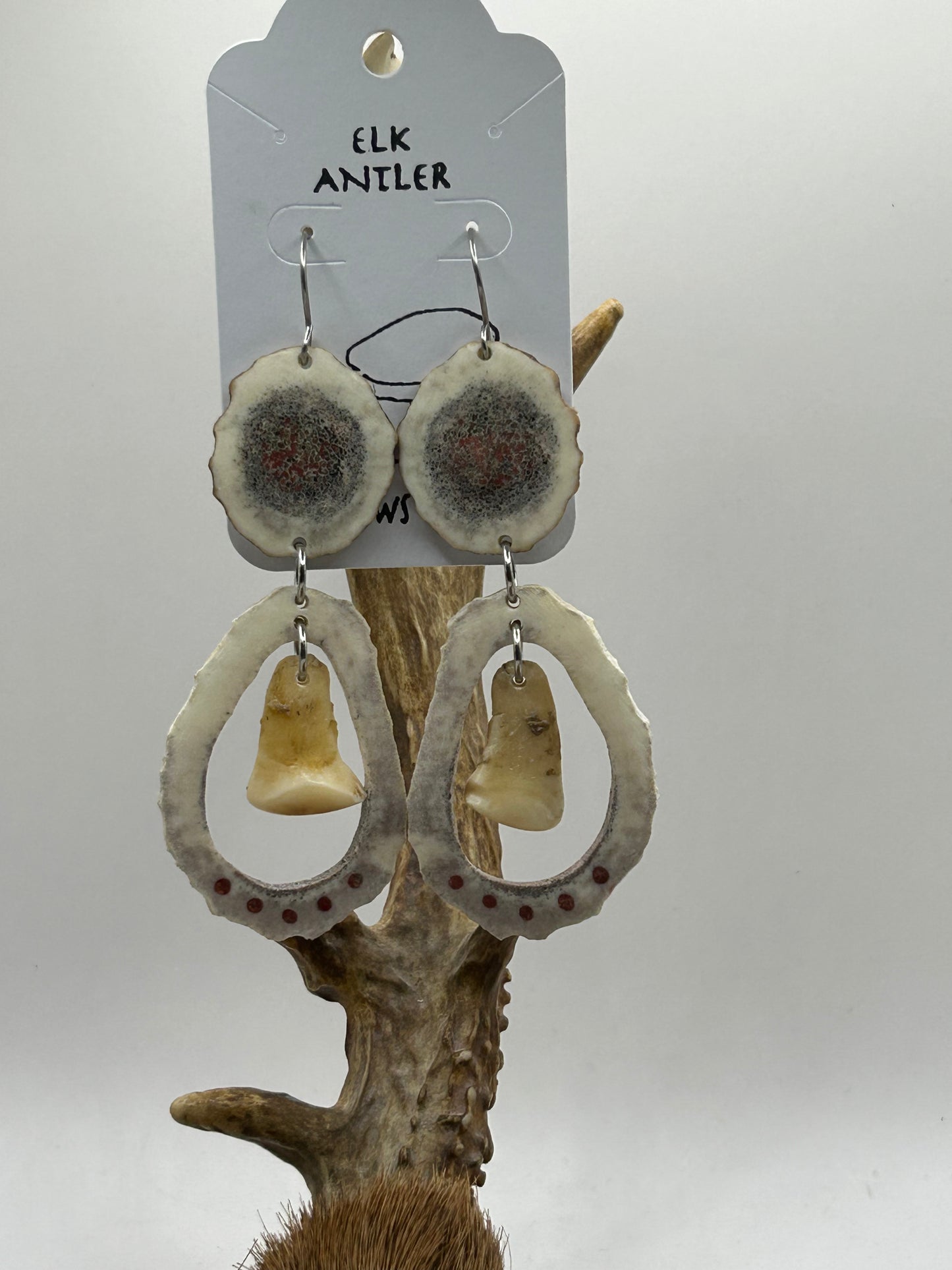 Elk antler and Ivory with Inlay